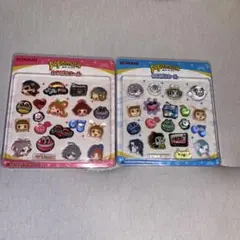 KONAMI pop'n music カワぽよシールセット 全2種　青　ピンクのサムネイル