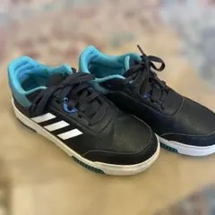 adidas アディダス　黒×ターコイズ スニーカー