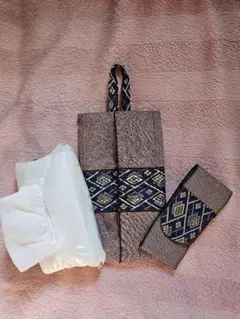 畳縁ハンドメイド　ティッシュカバー