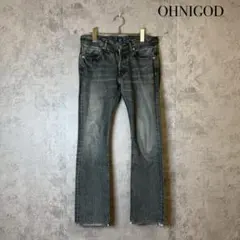 色落ち◎ OMNIGOD ブラック デニム 00s 90s Y2K R547のサムネイル