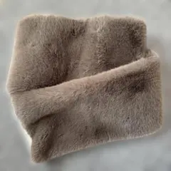 ユナイテッドアローズ　グリーンレーベル　ファーマフラー　ベージュ