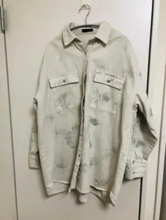 ジーナシス　ハクプリントデニムシャツ　新品