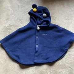 ニットプランナー　ベビーポンチョ クマ耳付き