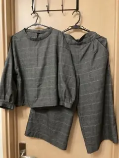 セットアップ　レディース　チェック　卒業式　フォーマル