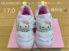 MOONSTAR ムーンスター 17cm サンリオ/キティ 光るスニーカー
