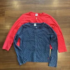 プチバトー カーディガン2点 (128cmと140cm)