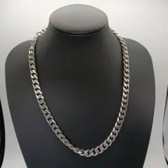 1-1895 シルバーメッキ 喜平ネックレス メンズ