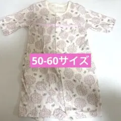 新生児　ツーウェイオール　カバーオール　ロンパース　50-60サイズ　ピンク