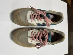 New Balance スニーカー グレー/ブルー/ピンク