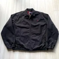 極上！オールコットン！ブラック！90s ポロラルフローレン スイングトップ L