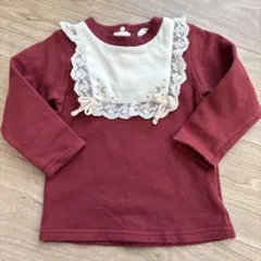 cottoli 長袖カットソー レース付き クリスマスに