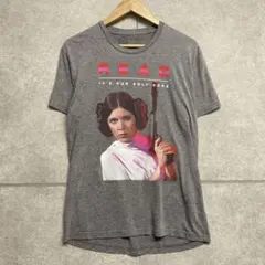 C102 Star Wars レイア姫 Tシャツ グレーのサムネイル
