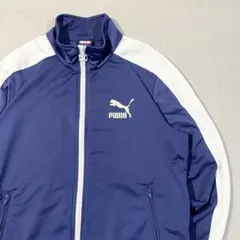 【超美品!】PUMA T7 トラックジャケット ネイビー×白 M 復刻ロゴ