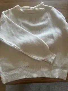 Free's Mart リブ編み長袖セーター アイボリー