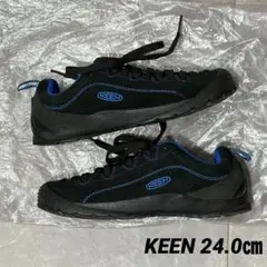 KEEN ジャスパー ブラック×ブルー スエード