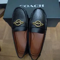 [新品]COACH ブラック ローファー 6.5Ｃ