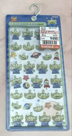 正規品　ボンボンドロップシール　トイストーリー　リトルグリーンメン　ボンドロ
