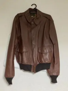 Avirex TYPE A-2 レザージャケット サイズ42 ブラウン　短丈