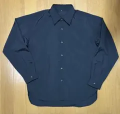 ブラック　長袖シャツ ボタンシャツ