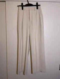 UNIQLO タックワイドパンツ S ナチュラル