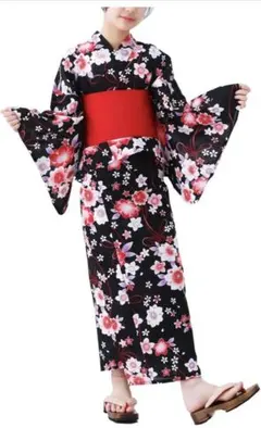 新品　セパレート 浴衣 単品 130cm 女の子 ゆかたのみ