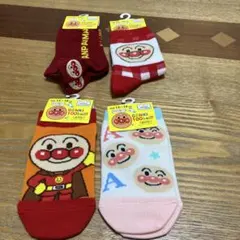 新品未使用　アンパンマン キッズ靴下 13-19cm 4足セット