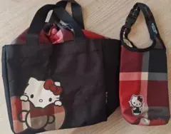 未使用 ハローキティトート&ペットボトルホルダー 2点セット