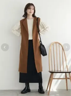 ロングジレ キャメルのサムネイル