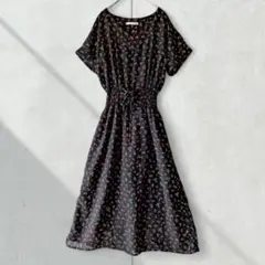 ​イーハイフンワールドギャラリーピース ロングワンピース 花柄 レースアップ Fのサムネイル