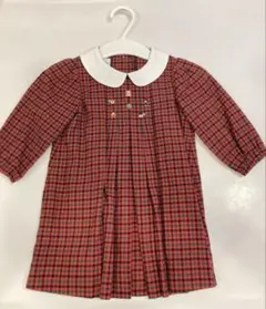 familiar チェック柄ワンピース 70