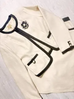 レディースフォーマルスーツ　ツイード　7号　Sサイズ　試着のみ　セレモニー