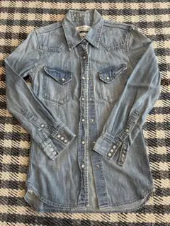 【美品】REMI RELIEF デニムシャツ 長袖　日本製 Ｓサイズ