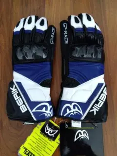 BERIK バイク用革ツナギ 黒/青/白 BERIK 革ツナギ ホワイト・ブラック・ブルー バイク用ウェア