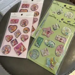 ラプンツェル&ティンカーベル　ウォーターシール　セリア　4枚セット　ディズニー