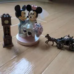 ディズニー　結婚式置き物　ミッキーミニーウェディング　他2つ