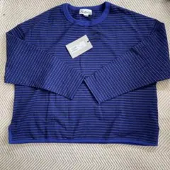 週末限定価格　RNA M-2285 青黒ストライプ 長袖Tシャツ Mサイズ