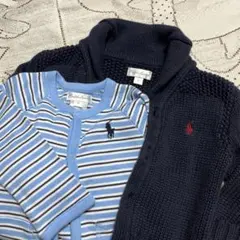 美品☆ラルフローレン☆カバーオール　カーディガンセット☆9Ｍ