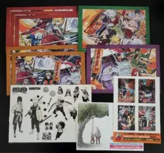 NARUTO　イラスト色紙　ステッカー　10点　まとめ売り
