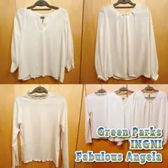 ブランド白ブラウスまとめ売り★フォーマル・オフィス・スーツインナーに★シフォン