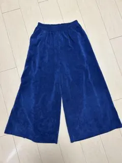 earth music&ecology ガウチョパンツ ネイビー　サイズフリー