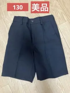 黒のフォーマルハーフパンツ ゴム入りウエスト　式服