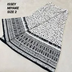 極美品✨ISSEY MIYAKE プリーツ　ロングスカート　フレア　変形のサムネイル