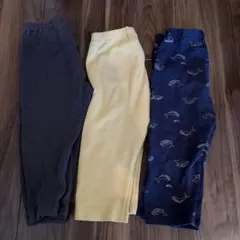 ユニクロ petit main ベビーパンツ 3点セット 90 100