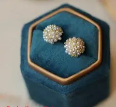 パール×ビジュー ピアス 小ぶり 華奢見え 高見え 上品 卒業式 入学式 結婚式