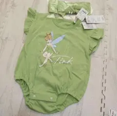 ティンカーベル ロンパース 70 女の子 ヘアバンド セット 新品 タグ付き