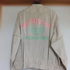 paralyse プリントジャケット ベージュ