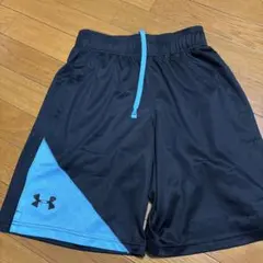 UNDER ARMOUR ハーフパンツ SM 黒/水色