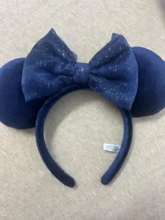 ディズニー ミッキー耳カチューシャ ネイビー