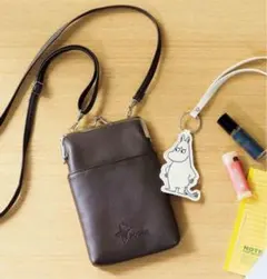 がま口スマホショルダー & ムーミン バッグチャーム