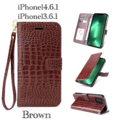 iPhone14 6.1 iPhone 13 6.1 手帳型ケース　レザー